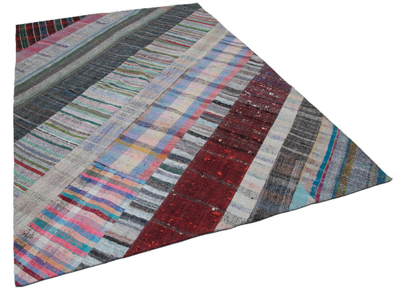 7x10 Multicolor Kilim Patchwork Rug - 30314