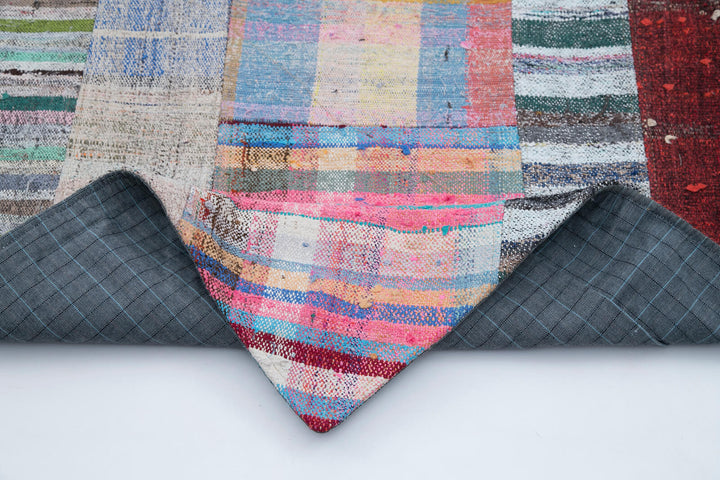 7x10 Multicolor Kilim Patchwork Rug - 30314