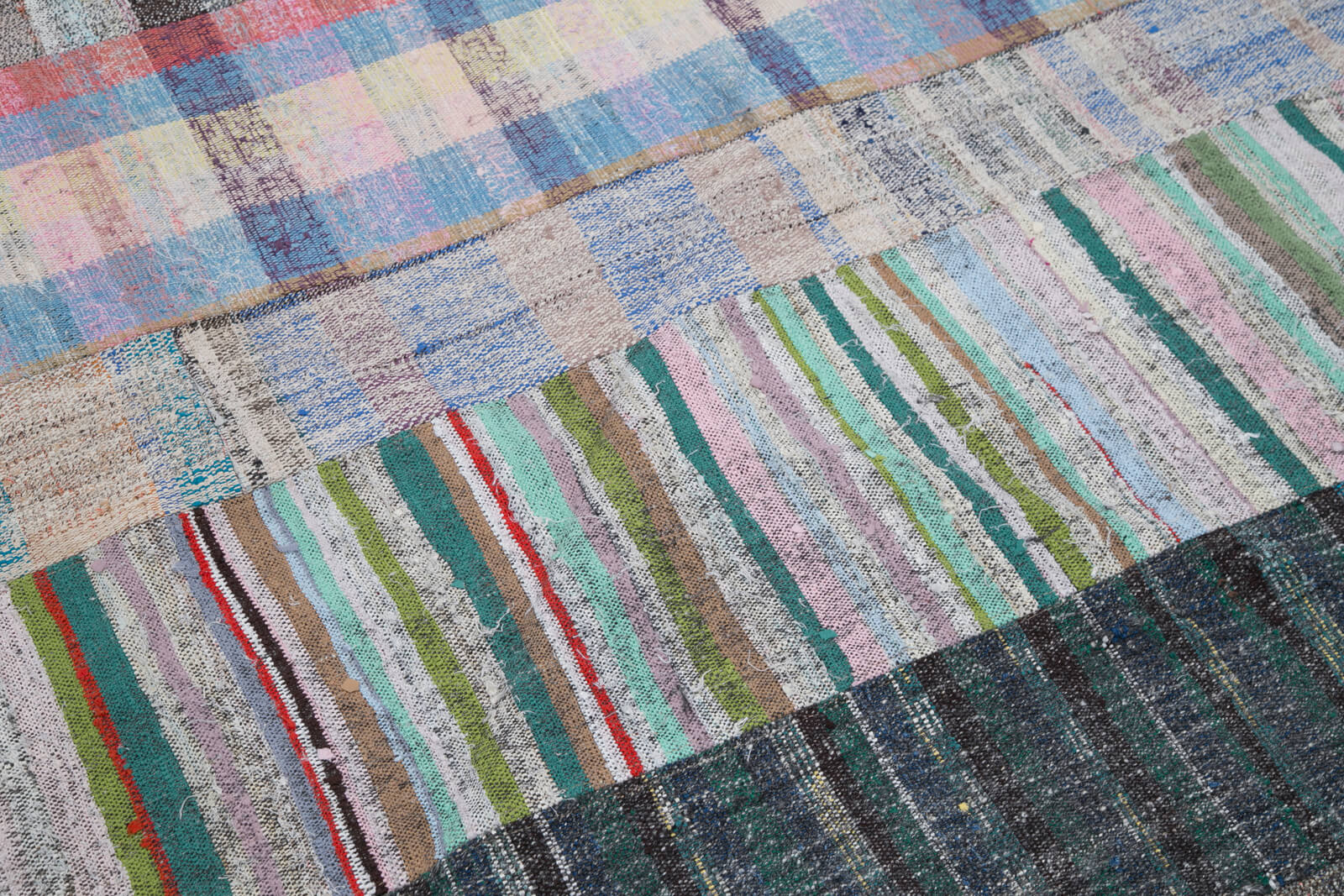 7x10 Multicolor Kilim Patchwork Rug - 30314