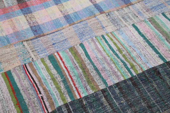 7x10 Multicolor Kilim Patchwork Rug - 30314