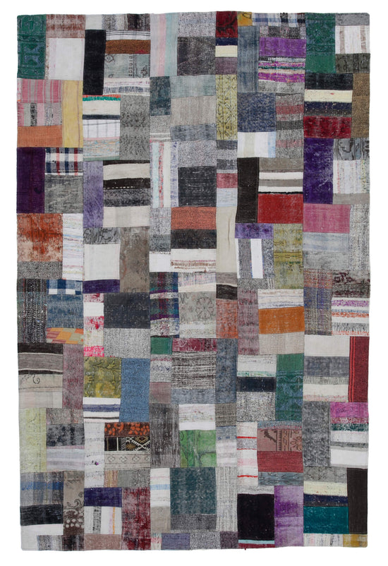 7x10 Multicolor Kilim Patchwork Rug - 30315