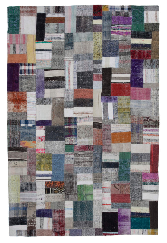 7x10 Multicolor Kilim Patchwork Rug - 30315