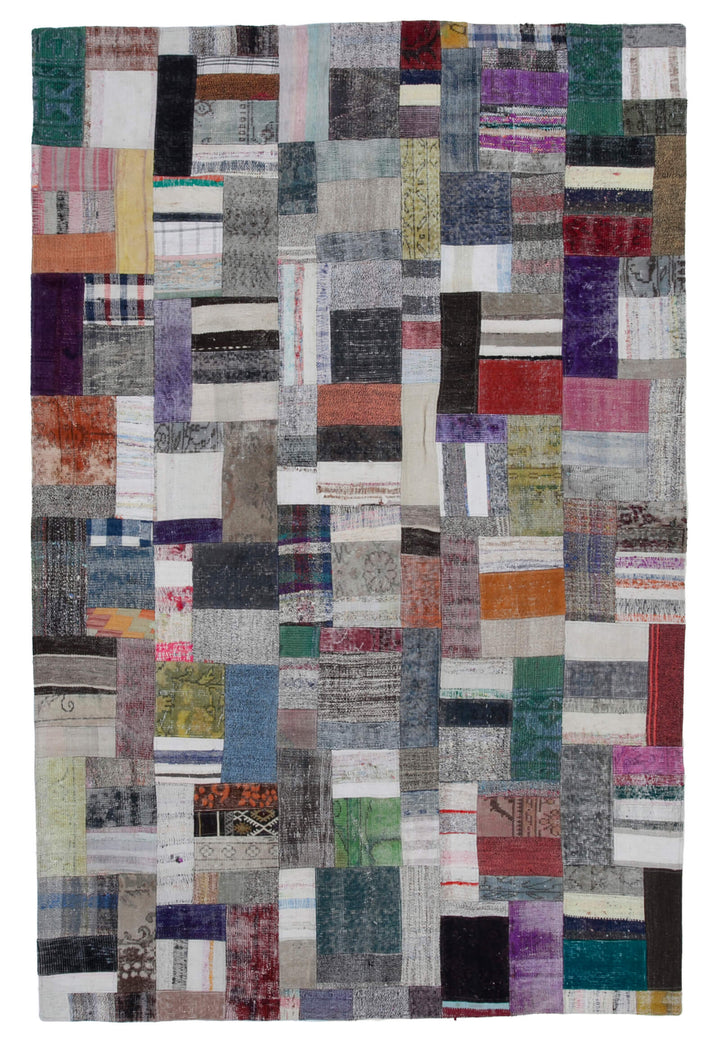 7x10 Multicolor Kilim Patchwork Rug - 30315