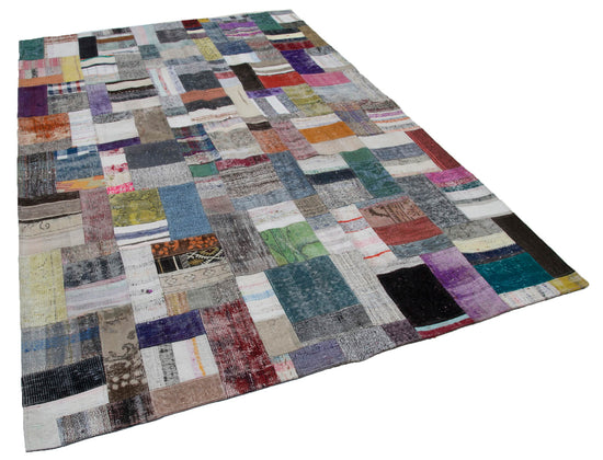 7x10 Multicolor Kilim Patchwork Rug - 30315