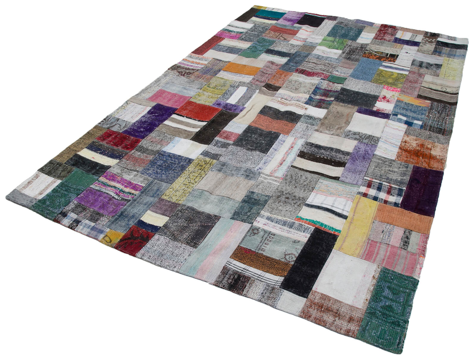 7x10 Multicolor Kilim Patchwork Rug - 30315