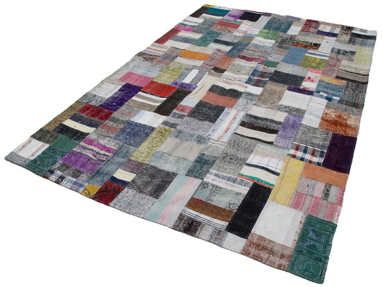 7x10 Multicolor Kilim Patchwork Rug - 30315