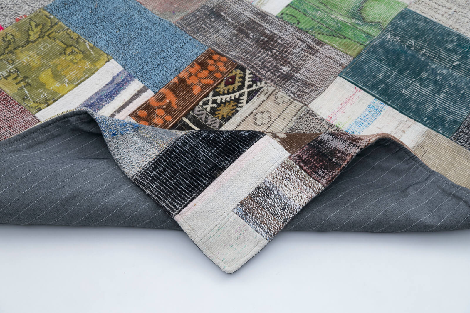 7x10 Multicolor Kilim Patchwork Rug - 30315