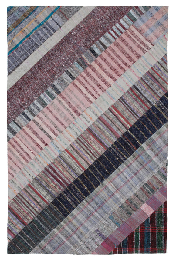 6x10 Multicolor Kilim Patchwork Rug - 30316