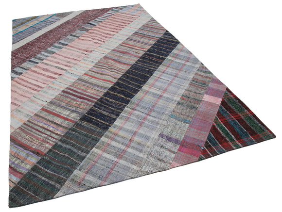 6x10 Multicolor Kilim Patchwork Rug - 30316