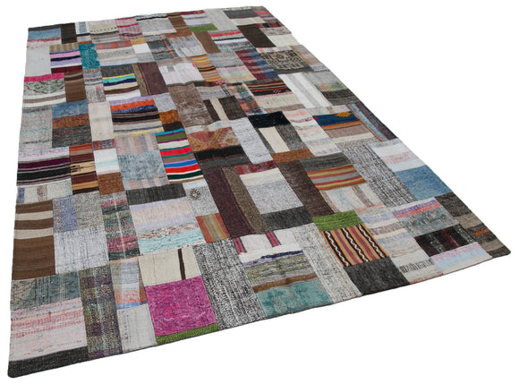 7x10 Multicolor Kilim Patchwork Rug - 30319