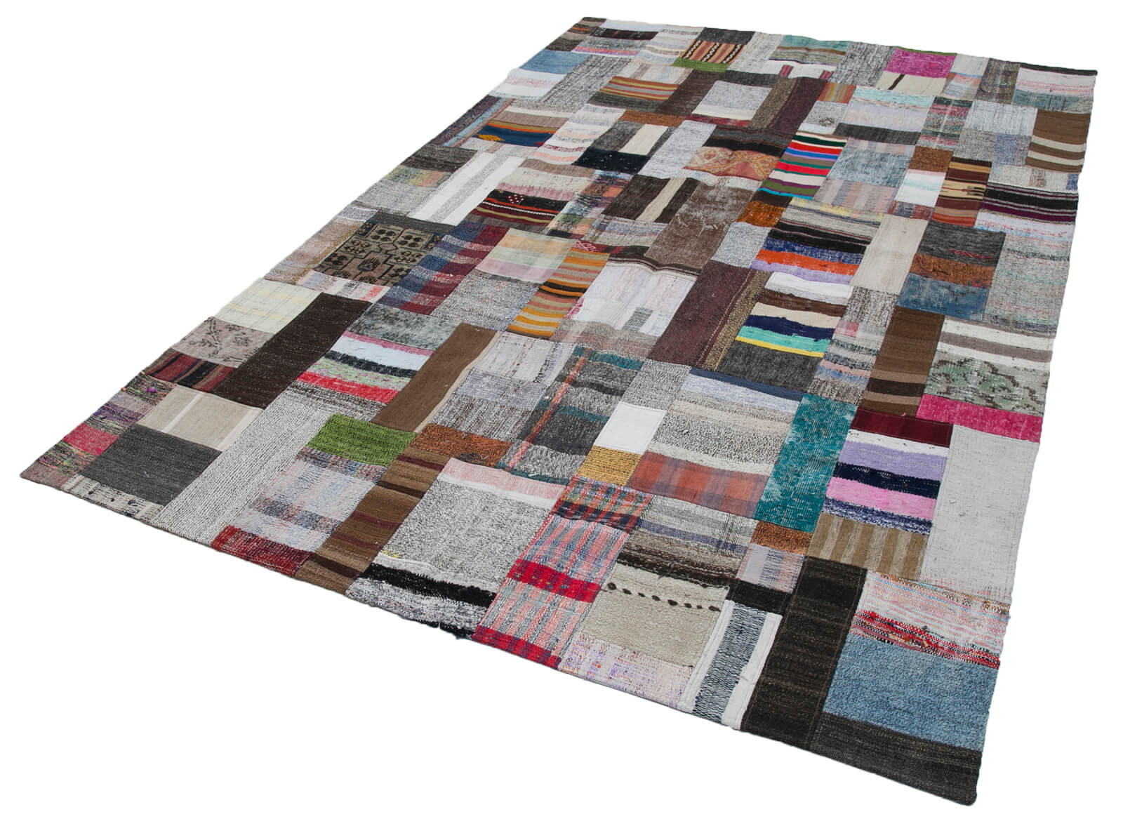 7x10 Multicolor Kilim Patchwork Rug - 30319