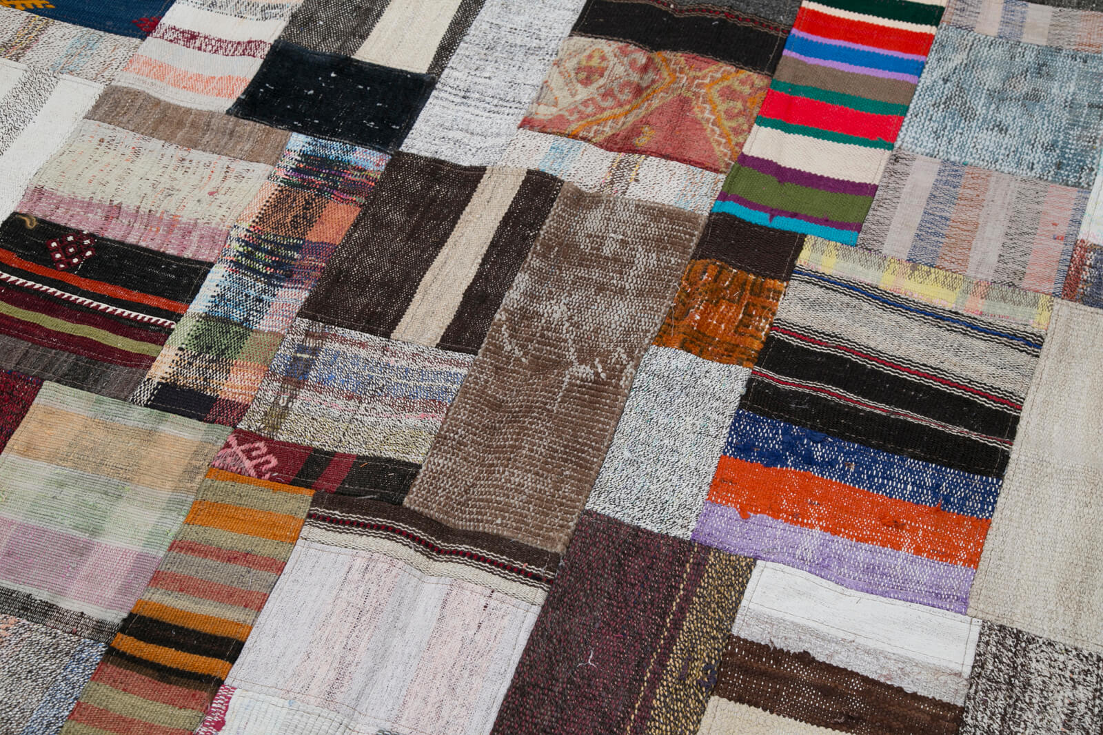 7x10 Multicolor Kilim Patchwork Rug - 30319