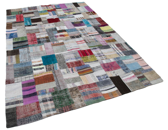 7x10 Multicolor Kilim Patchwork Rug - 30322