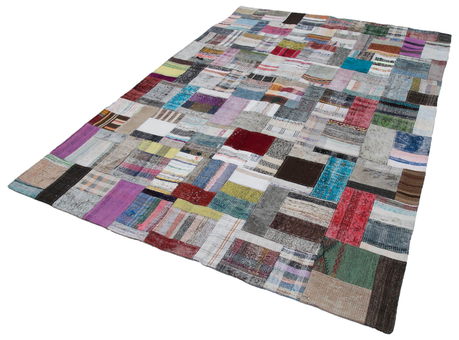 7x10 Multicolor Kilim Patchwork Rug - 30322