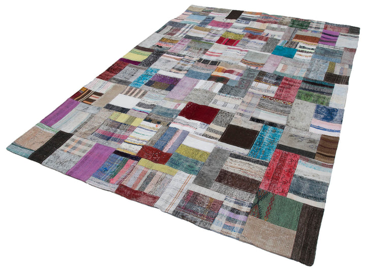 7x10 Multicolor Kilim Patchwork Rug - 30322