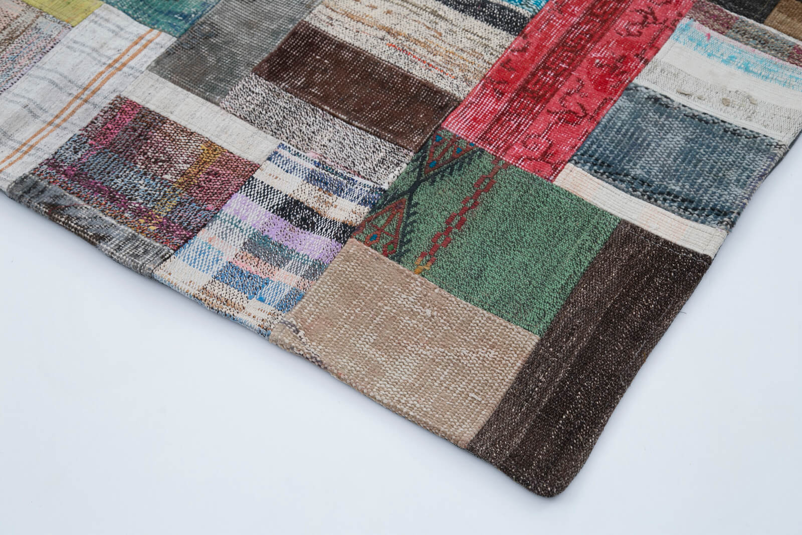 7x10 Multicolor Kilim Patchwork Rug - 30322