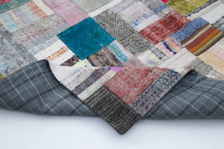 7x10 Multicolor Kilim Patchwork Rug - 30322
