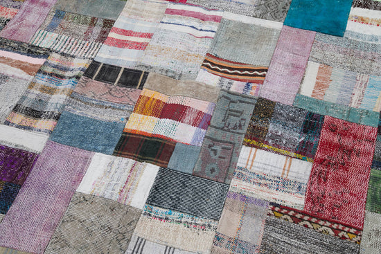 7x10 Multicolor Kilim Patchwork Rug - 30322