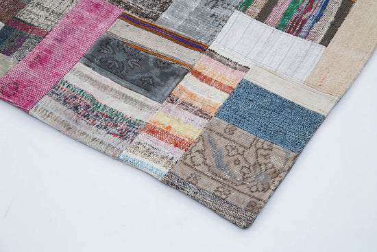7x10 Multicolor Kilim Patchwork Rug - 30323