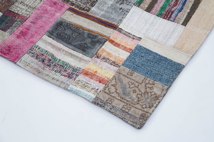 7x10 Multicolor Kilim Patchwork Rug - 30323