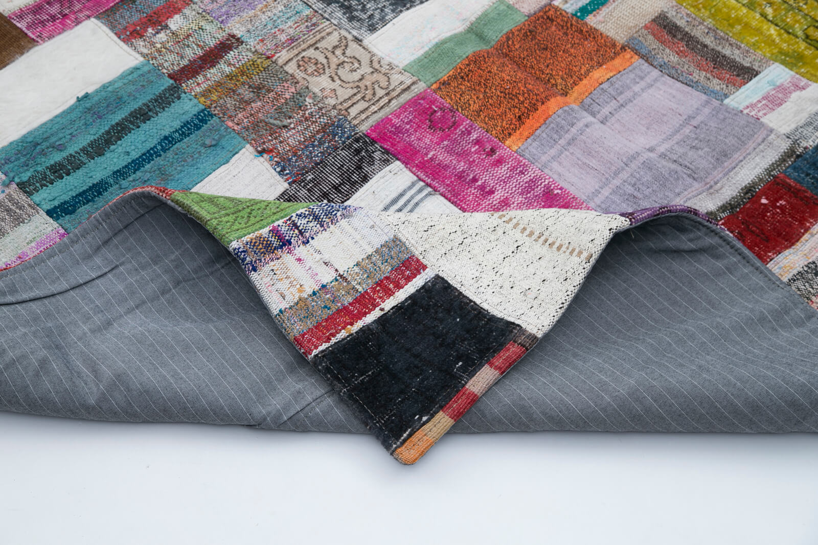 7x10 Multicolor Kilim Patchwork Rug - 30323