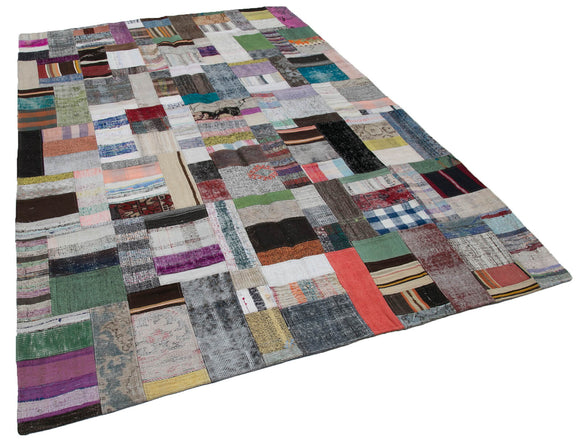 7x10 Multicolor Kilim Patchwork Rug - 30325
