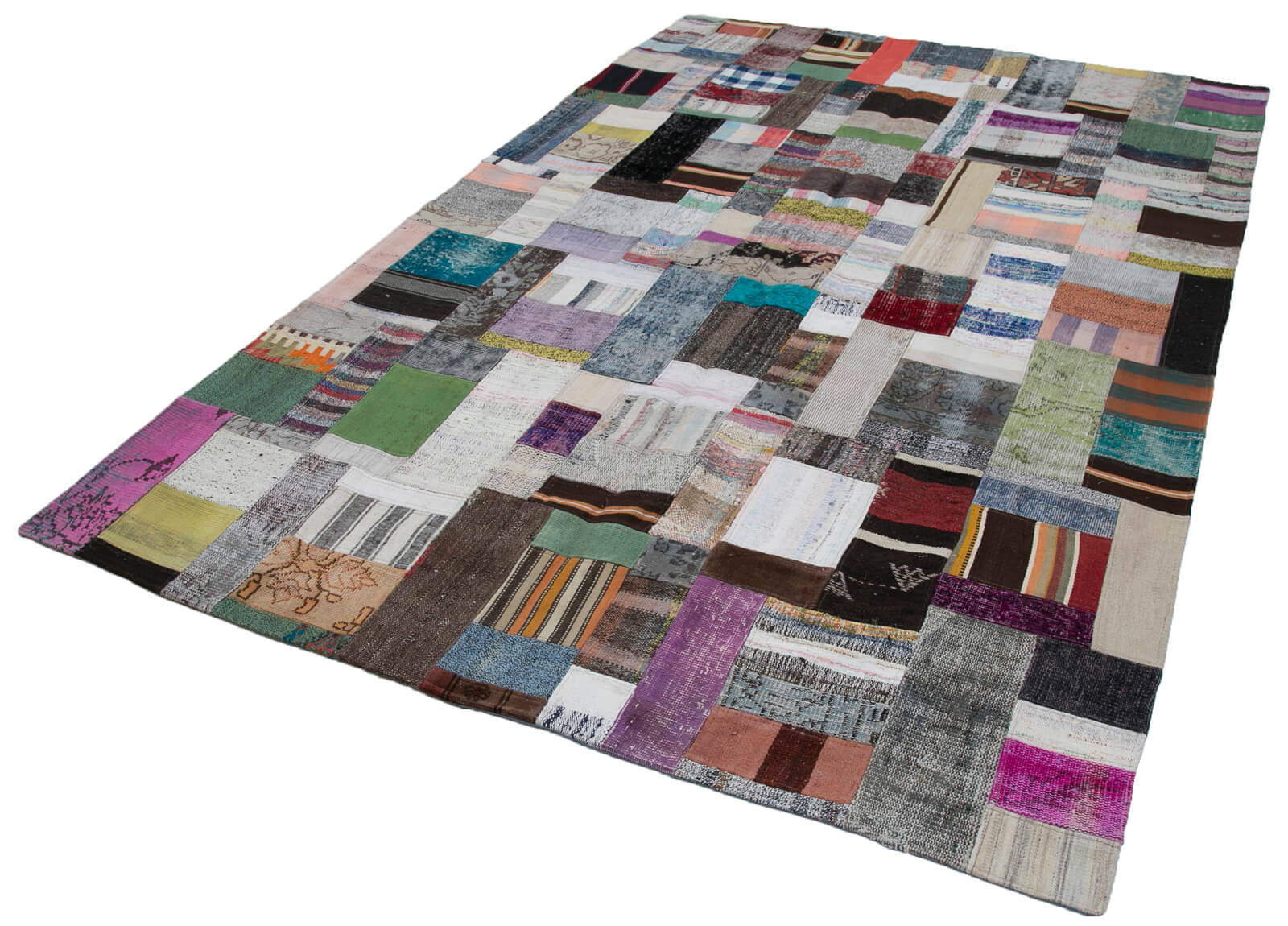 7x10 Multicolor Kilim Patchwork Rug - 30325