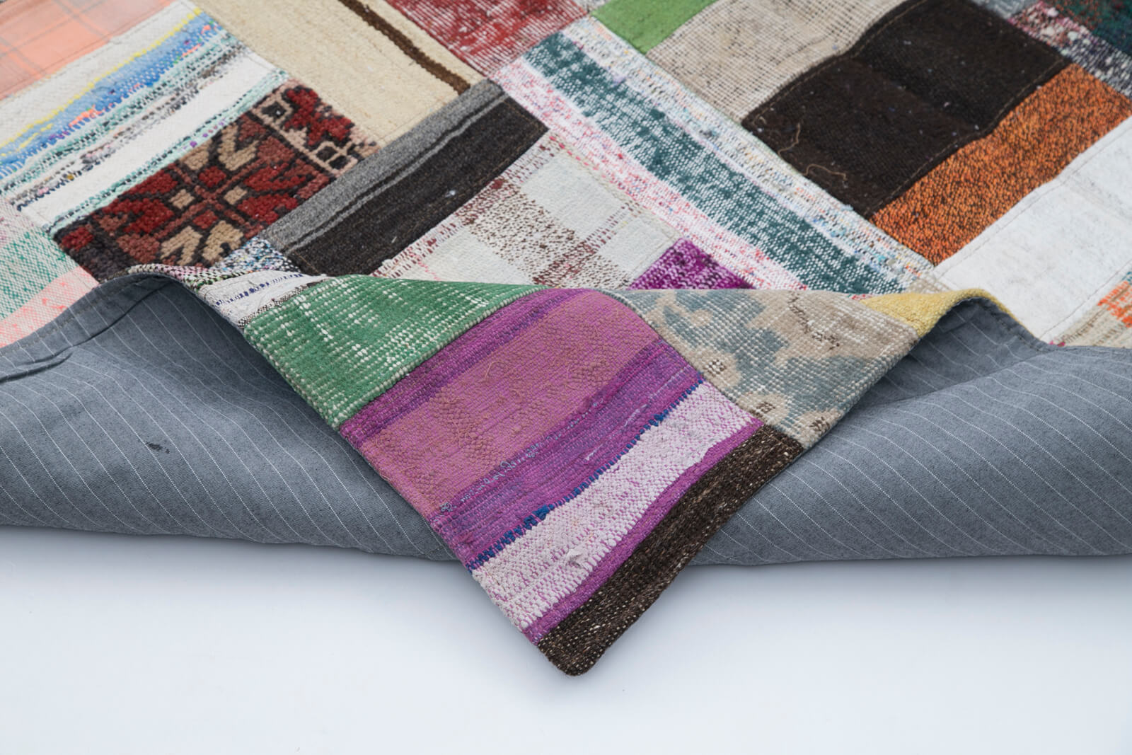 7x10 Multicolor Kilim Patchwork Rug - 30325