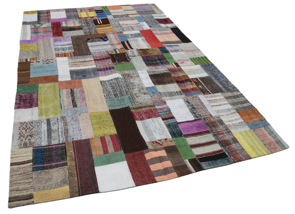 7x10 Multicolor Kilim Patchwork Rug - 30326