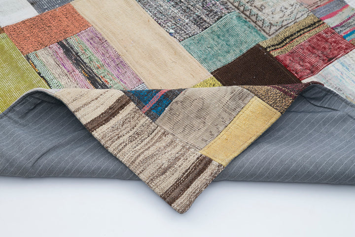 7x10 Multicolor Kilim Patchwork Rug - 30326