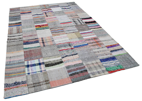 7x10 Multicolor Kilim Patchwork Rug - 30327
