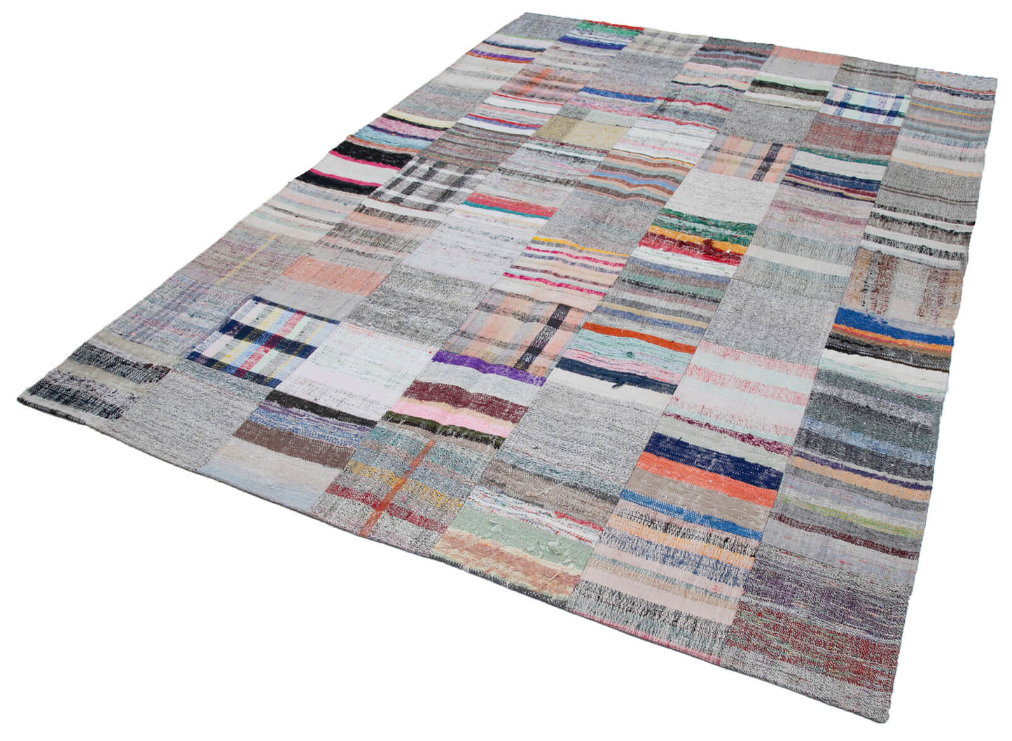 7x10 Multicolor Kilim Patchwork Rug - 30327