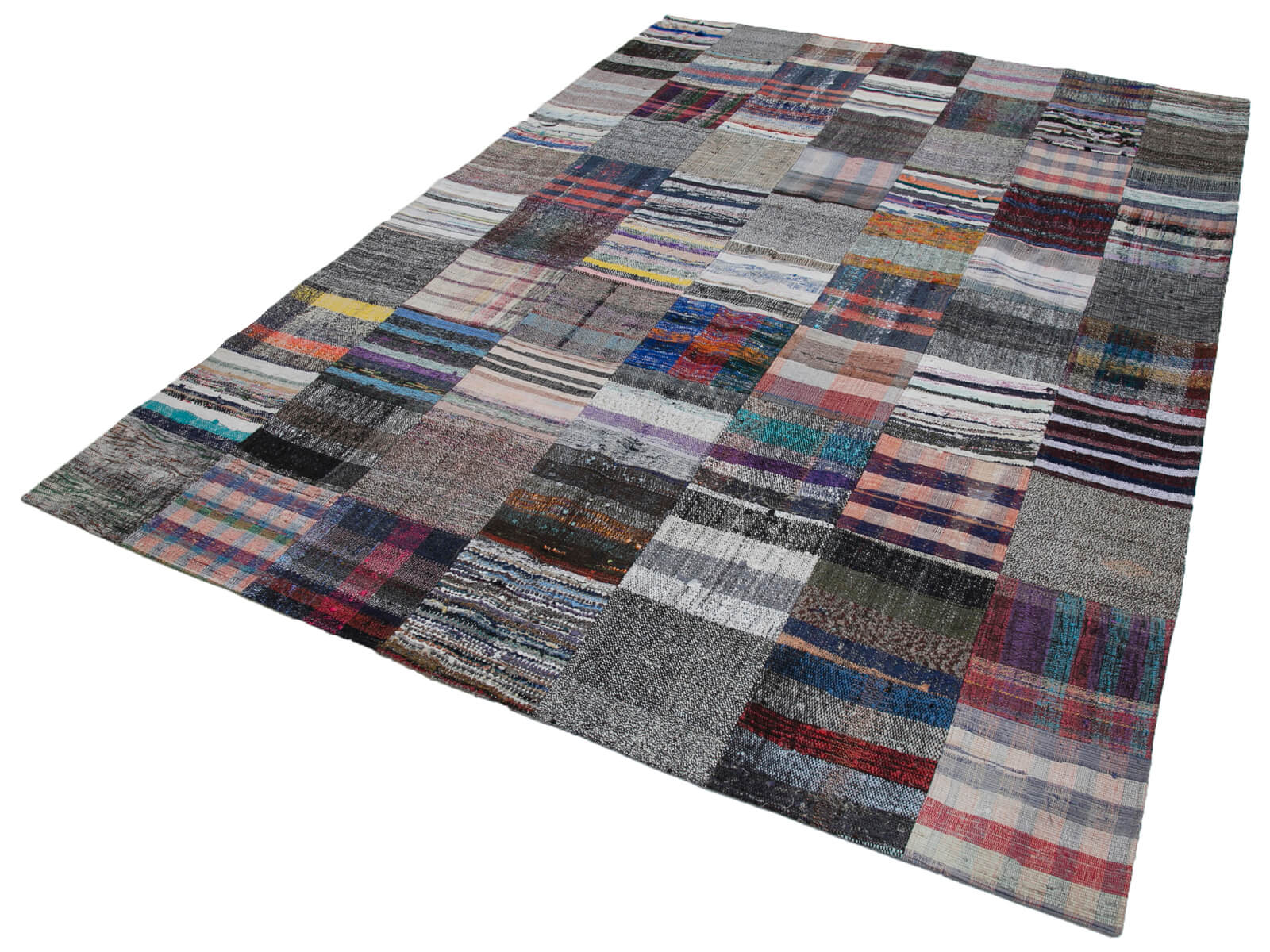7x10 Multicolor Kilim Patchwork Rug - 30331