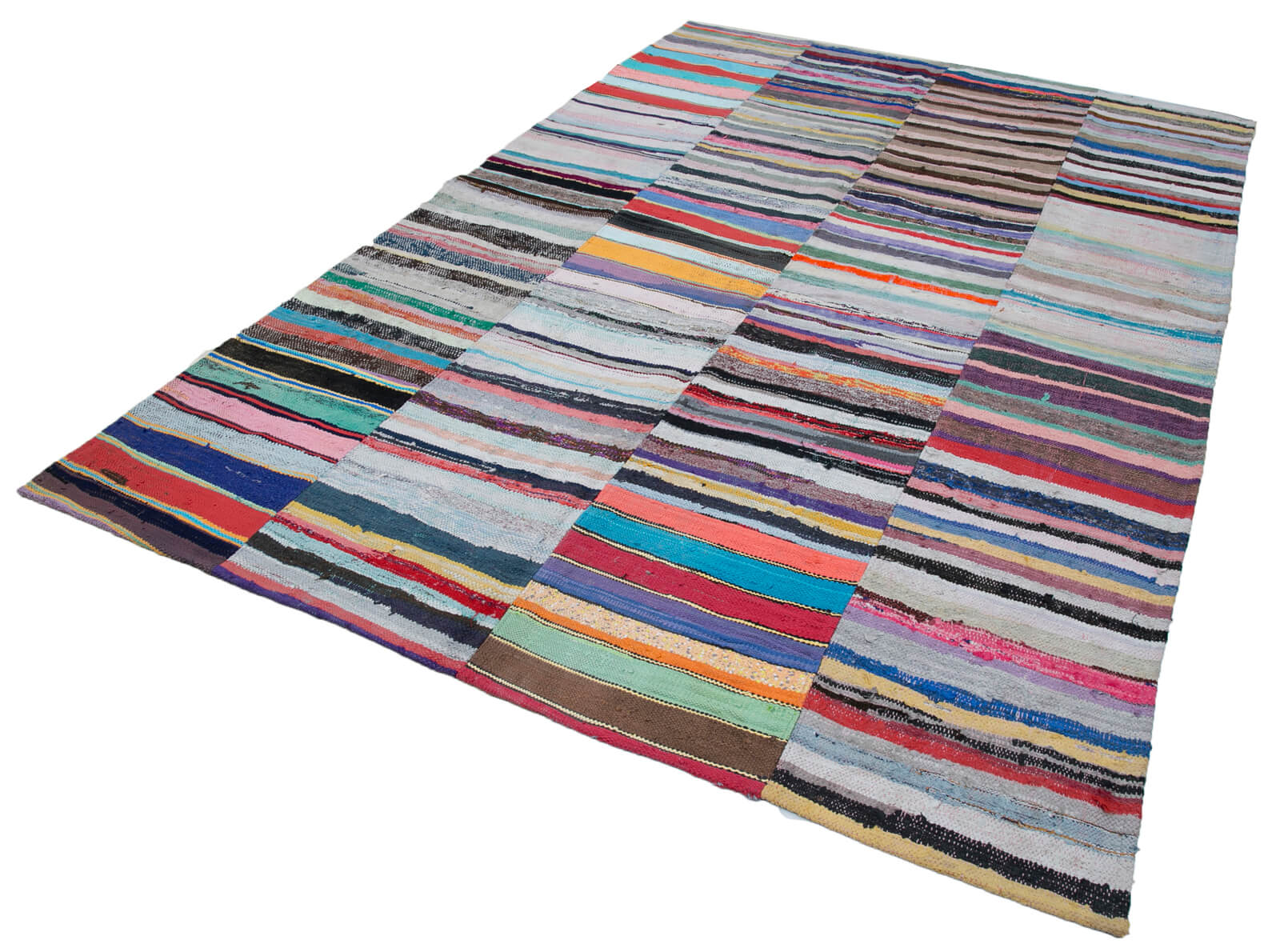 7x10 Multicolor Kilim Patchwork Rug - 30332