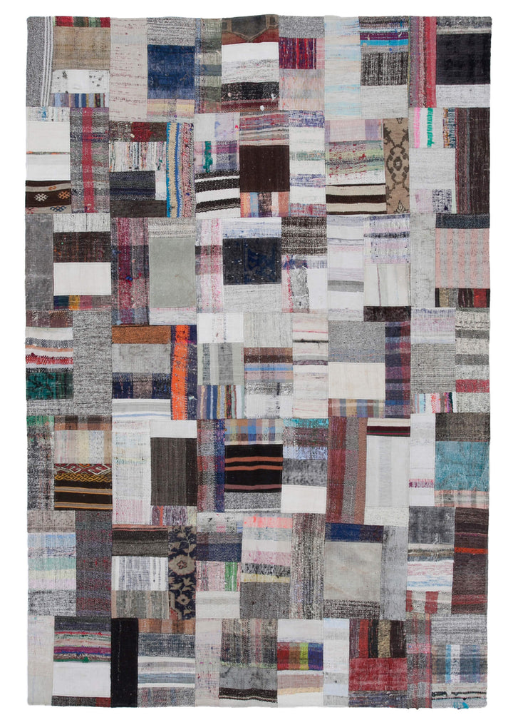 7x10 Multicolor Kilim Patchwork Rug - 30334