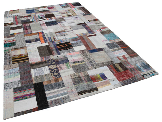 7x10 Multicolor Kilim Patchwork Rug - 30334