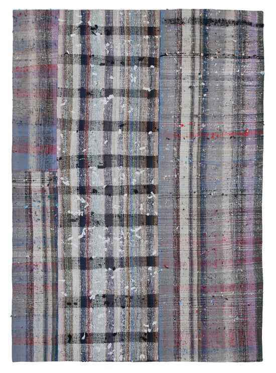 7x10 Multicolor Kilim Patchwork Rug - 30336