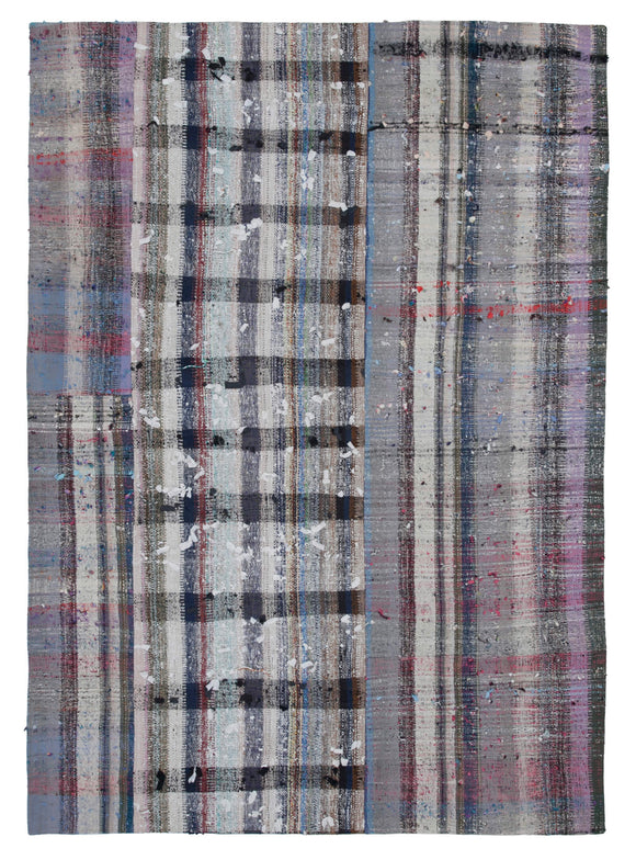 7x10 Multicolor Kilim Patchwork Rug - 30336