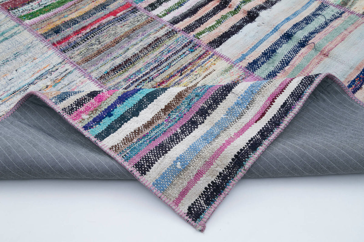 6x9 Multicolor Kilim Patchwork Rug - 30337