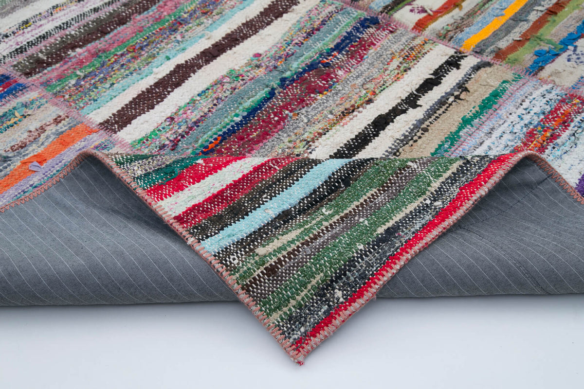 7x9 Multicolor Kilim Patchwork Rug - 30338