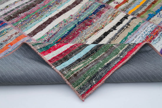 7x9 Multicolor Kilim Patchwork Rug - 30338