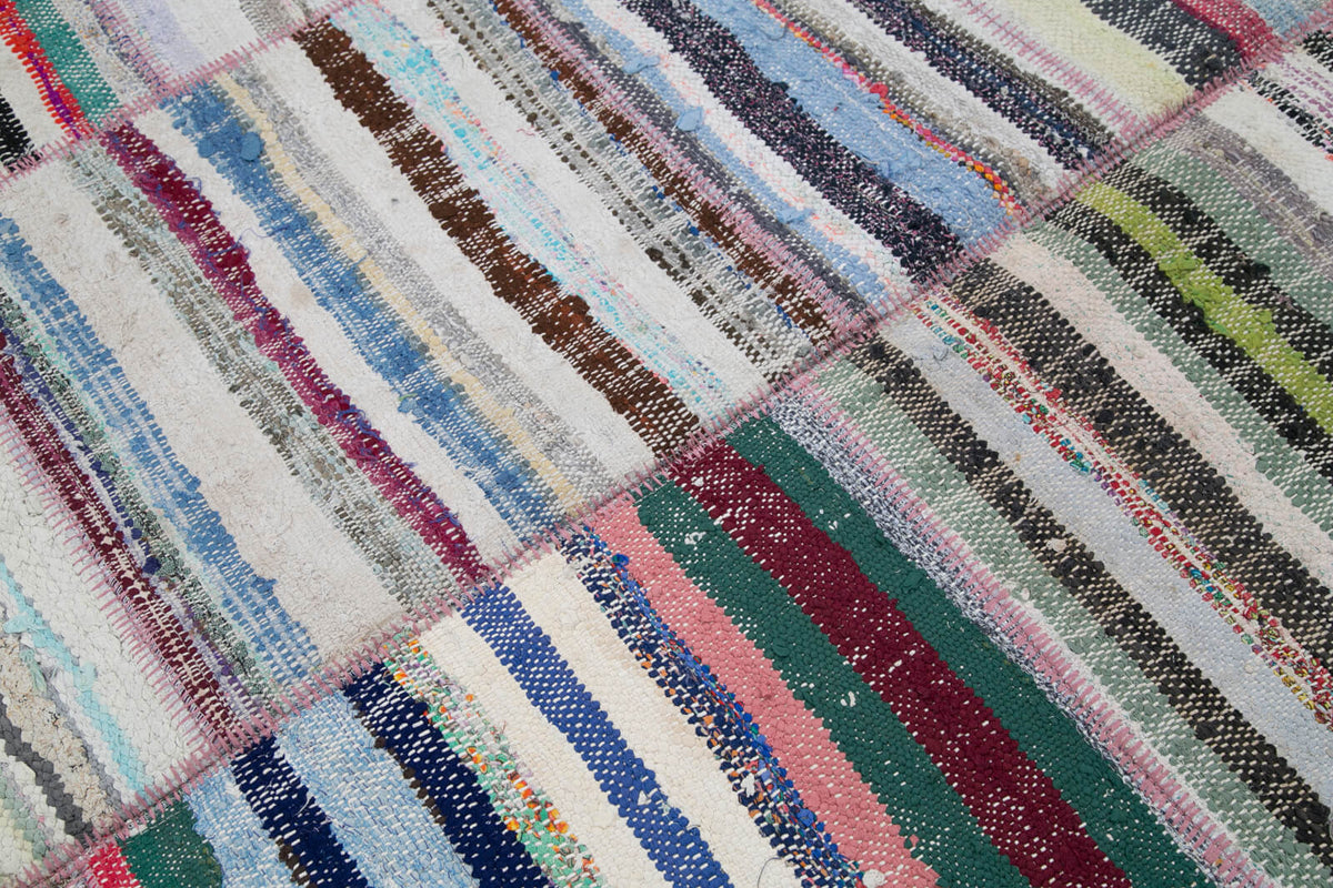 7x9 Multicolor Kilim Patchwork Rug - 30338