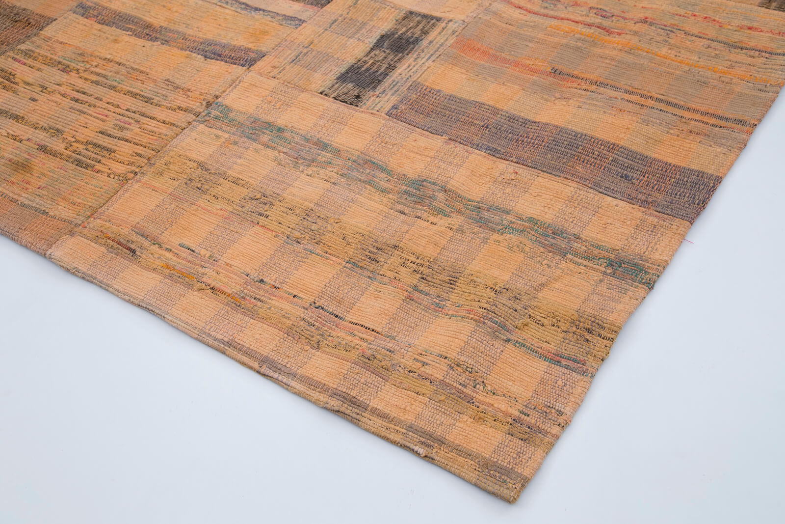 7x10 Orange Kilim Patchwork Rug - 30341