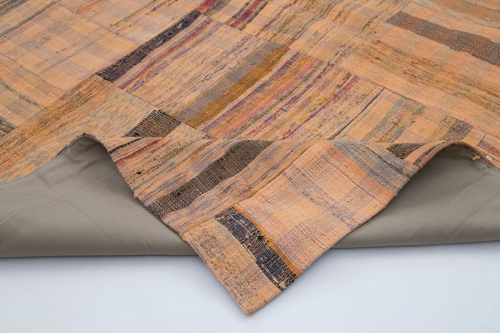 7x10 Orange Kilim Patchwork Rug - 30341
