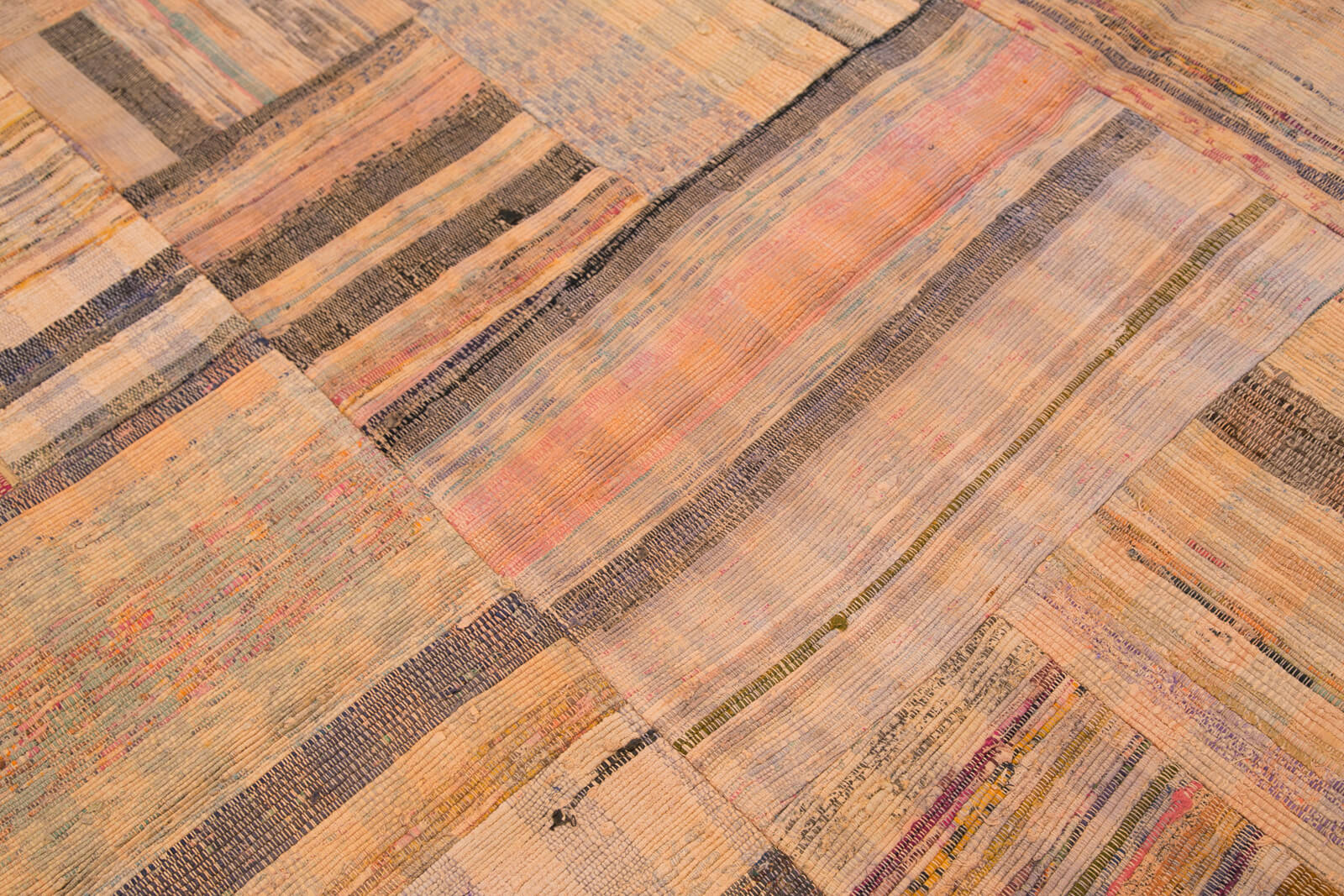 7x10 Orange Kilim Patchwork Rug - 30341