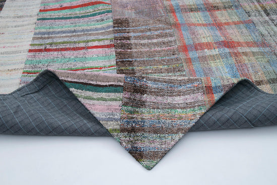 7x10 Multicolor Kilim Patchwork Rug - 30344