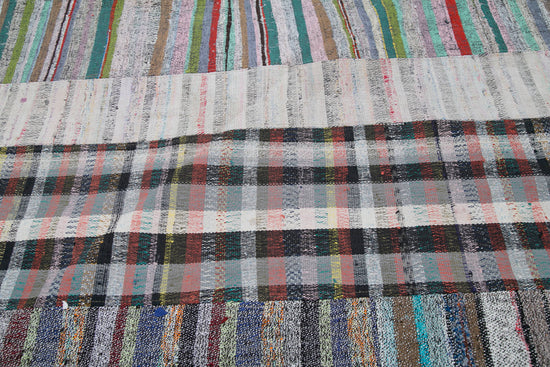 7x10 Multicolor Kilim Patchwork Rug - 30344