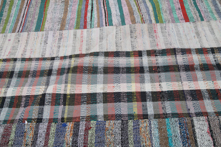 7x10 Multicolor Kilim Patchwork Rug - 30344
