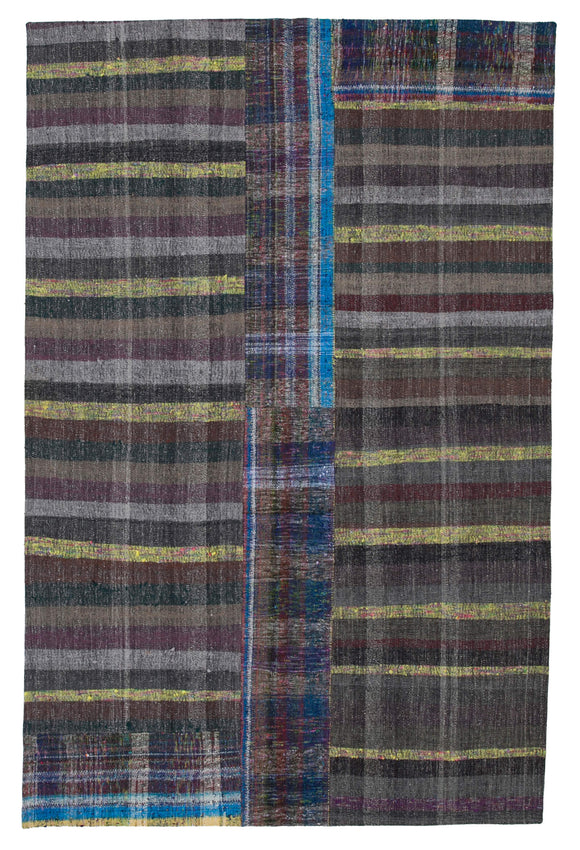 6x10 Multicolor Kilim Patchwork Rug - 30345