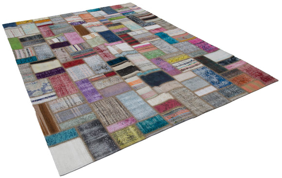 7x10 Multicolor Kilim Patchwork Rug - 30347
